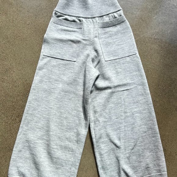 Wilfred Pants XSmall Merino Wool Wide Leg High Waisted Knit Crop Aritzia - Picture 2 of 3